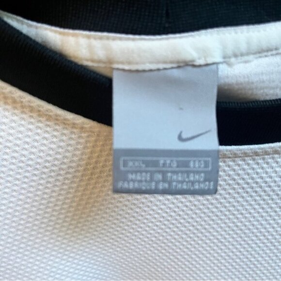 Vintage Nike Y2K Basketball Swoosh Warmup Jersey Long Sleeve Shirt Sz XXL - Picture 4 of 8